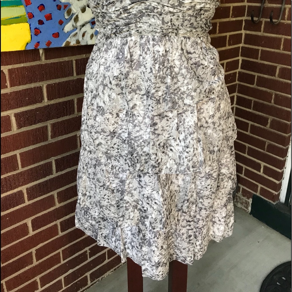 Talbots Ruched And Layered Petite Dress - Picture 7 of 8
